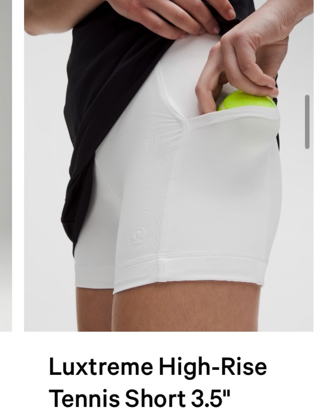 lululemon athletica Women’s White High-Rise Workout Shorts 3.5